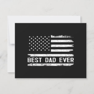 Bester Vater überhaupt mit US-amerikanischen Flagg Einladung
