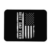 Bester Vater überhaupt mit US-amerikanischen Flagg Magnet (Horizontal)