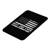 Bester Vater überhaupt mit US-amerikanischen Flagg Magnet (Linke Seite)