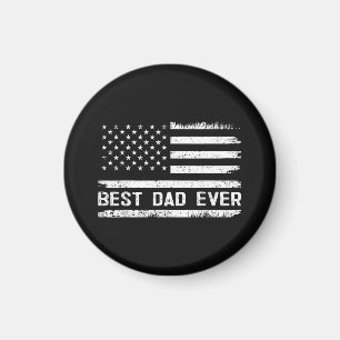 Bester Vater überhaupt mit US-amerikanischen Flagg Magnet