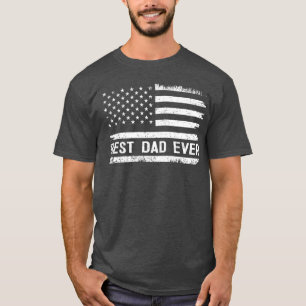 Bester Vater überhaupt mit US-amerikanischen Flagg T-Shirt