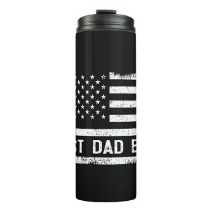 Bester Vater überhaupt mit US-amerikanischen Flagg Thermosbecher