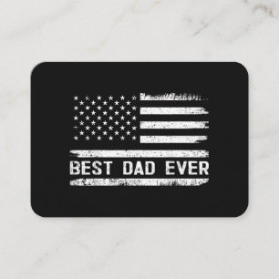 Bester Vater überhaupt mit US-amerikanischen Flagg Visitenkarte
