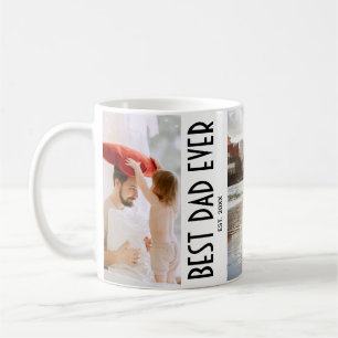 Bester Vater überhaupt moderne Andenken-Fotocollag Kaffeetasse