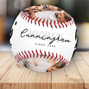 Bester Vater überhaupt Moderne athletische 3-Foto- Baseball