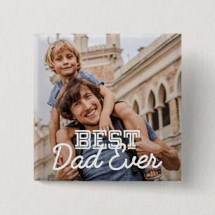 Bester Vater überhaupt Moderne coole Stickerei mit Button
