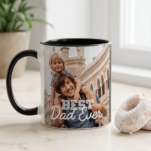 Bester Vater überhaupt Moderne coole Stickerei mit Zweifarbige Tasse