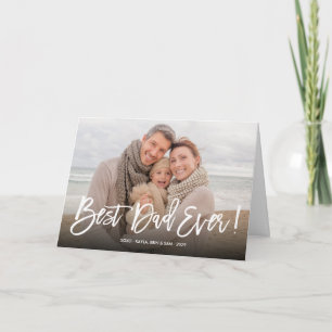 Bester Vater überhaupt Moderne Fotogrußkarte zum V Karte