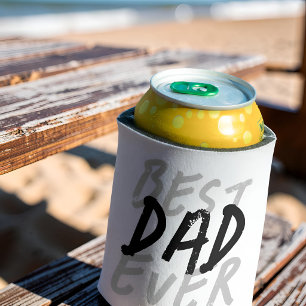 Bester Vater überhaupt Moderne schwarze und graue Dosenkühler