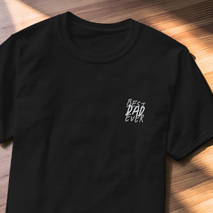 Bester Vater überhaupt Moderner schwarzer und grau T-Shirt