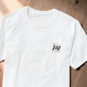Bester Vater überhaupt Moderner schwarzer und grau T-Shirt