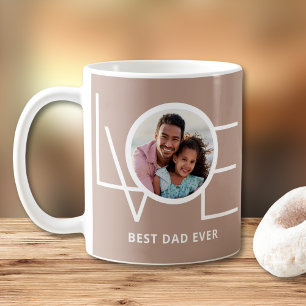 Bester Vater überhaupt Modernes Foto Vatertag Kaffeetasse