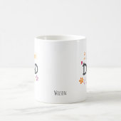 Bester Vater überhaupt Monogramm Name Kaffeetasse (Mittel)