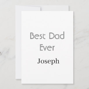 Bester Vater überhaupt Name einfach minimaler Vate Einladung