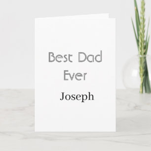 Bester Vater überhaupt Name einfach minimaler Vate Karte