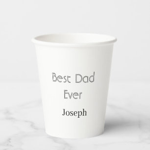 Bester Vater überhaupt Name einfach minimaler Vate Pappbecher