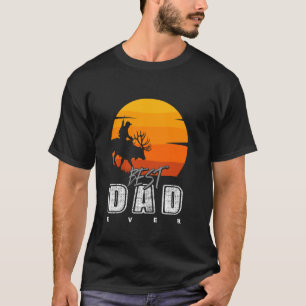 Bester Vater überhaupt Outdoor Geweihe Elch Hirsch T-Shirt