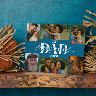 Bester Vater überhaupt – Personalisierte Fotocolla Fotoplatte
