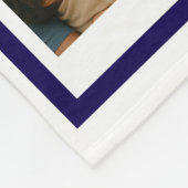 Bester Vater überhaupt personalisierte Fotocollage Fleecedecke (Ecke)
