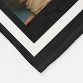 Bester Vater überhaupt personalisierte Fotocollage Fleecedecke (Ecke)