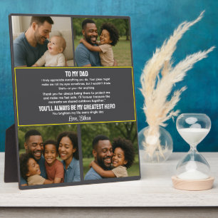 Bester Vater überhaupt personalisierte Fotocollage Fotoplatte
