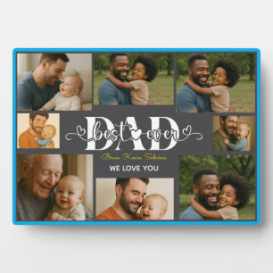 Bester Vater überhaupt personalisierte Fotocollage Fotoplatte