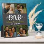 Bester Vater überhaupt personalisierte Fotocollage Fotoplatte (Seite)