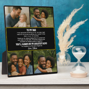 Bester Vater überhaupt personalisierte Fotocollage Fotoplatte