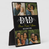 Bester Vater überhaupt Personalisierte Fotocollage Fotoplatte (Seite)
