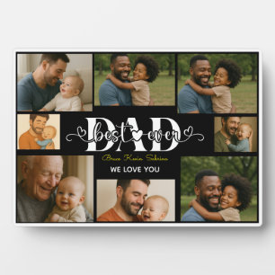 Bester Vater überhaupt personalisierte Fotocollage Fotoplatte
