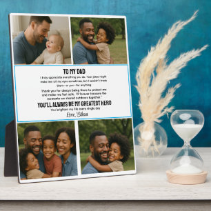 Bester Vater überhaupt personalisierte Fotocollage Fotoplatte