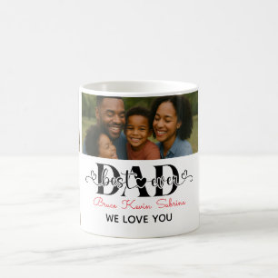 Bester Vater überhaupt Personalisierte Fotocollage Kaffeetasse
