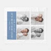 Bester Vater überhaupt personalisierte Fotodecke | Fleecedecke (Vorderseite (Horizontal))
