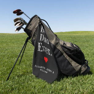 Bester Vater überhaupt Personalisierte Namen Golfhandtuch