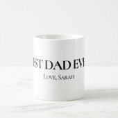 Bester Vater überhaupt personalisierte Tasse (Mittel)