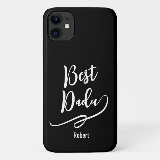 Bester Vater überhaupt Personalisierter Name elega Case-Mate iPhone Hülle (Rückseite)