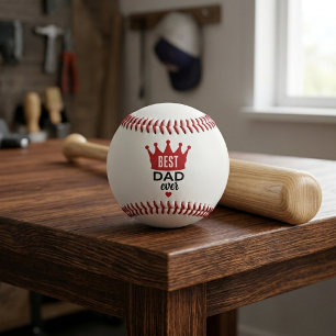 Bester Vater überhaupt Personalisiertes Bild Baseb Baseball