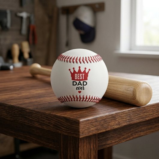 Bester Vater überhaupt Personalisiertes Bild Baseb Baseball