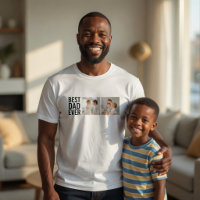 Bester Vater überhaupt Personalisiertes Foto-T-Shi