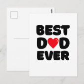 Bester Vater überhaupt Postkarte (Vorne/Hinten)
