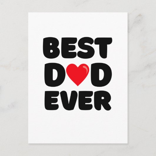 Bester Vater überhaupt Postkarte (Vorderseite)