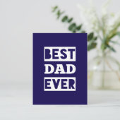 Bester Vater überhaupt Postkarte (Stehend Vorderseite)
