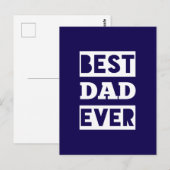 Bester Vater überhaupt Postkarte (Vorne/Hinten)