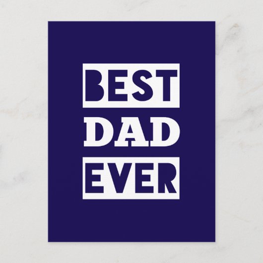 Bester Vater überhaupt Postkarte (Vorderseite)