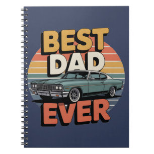 Bester Vater überhaupt Retro Vintage Türkis Muscle Notizblock