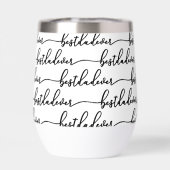 Bester Vater überhaupt Schwarze Skript-Typografie (Rückseite)