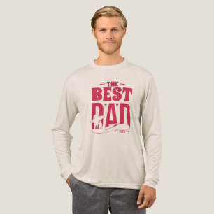 Bester Vater überhaupt – Silhouette von Vater und Tri-Blend Shirt