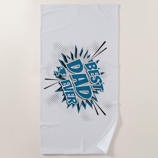 Bester Vater überhaupt Strandtuch (Vorderseite)