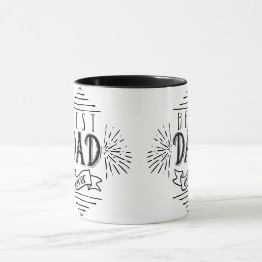 Bester Vater überhaupt Tasse (Zentrum)