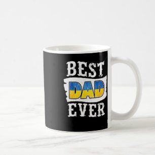 Bester Vater überhaupt Ukrainische Flagge zum Vate Kaffeetasse